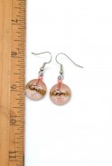 Tiny Round Glass Earrings